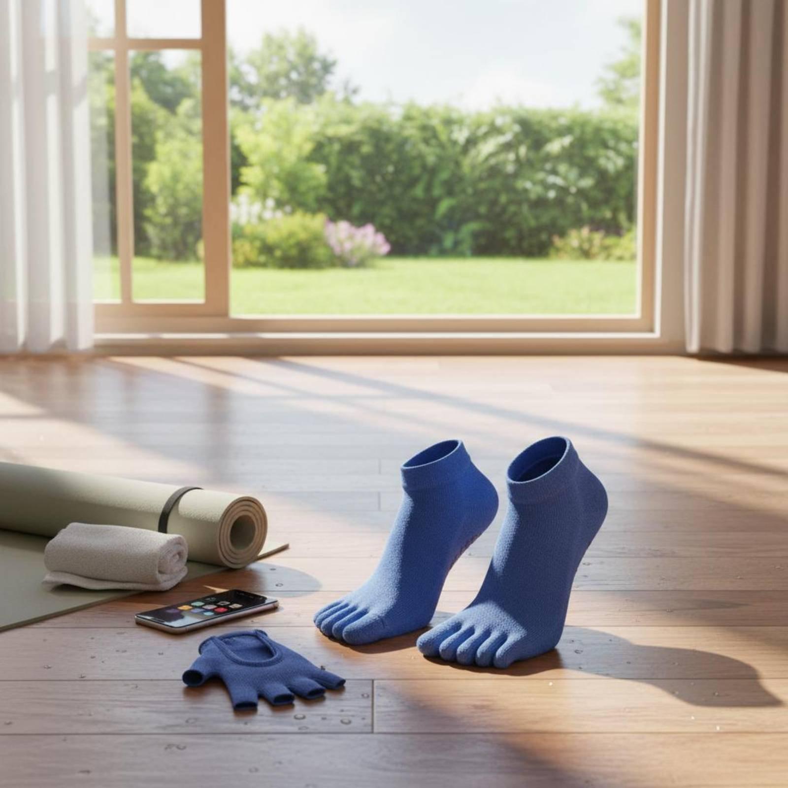 Grip Sock Yoga - Calzini Sportivi Antiscivolo per Donne, Calzini
