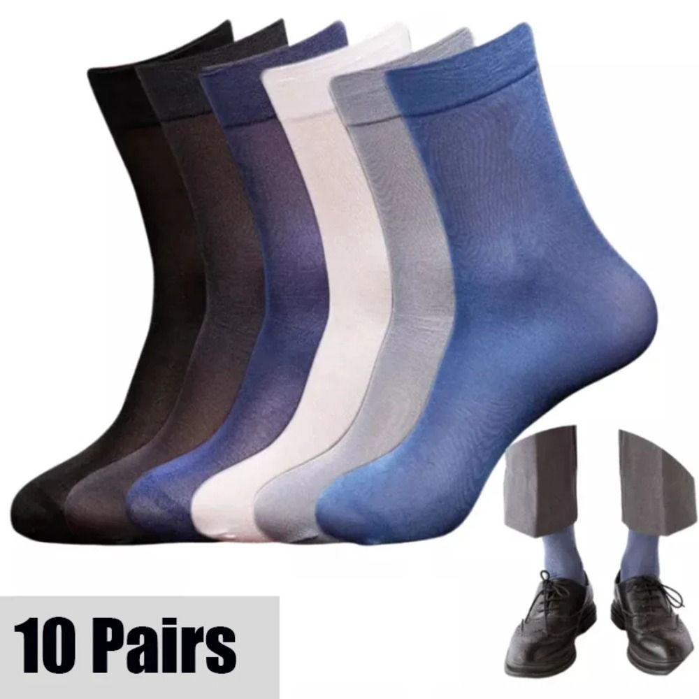 Silk Sock Bamboo - 10 paia di calzini casual traspiranti